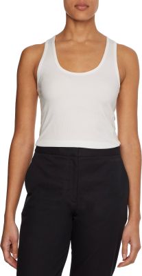 CALVIN KLEIN WOMEN Naisten Toppi ESSENTIAL RIB TANK TOP Valkoinen