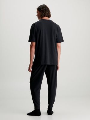 Calvin Klein MIesten Pyjamasetti, JOGGER SET Musta