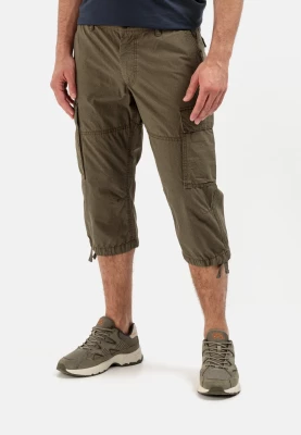 Camel Active miesten shortsit, 3/4 CARGO SHORTS Armeijanvihreä