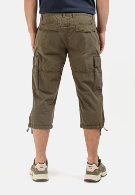 Camel Active miesten shortsit, 3/4 CARGO SHORTS Armeijanvihreä