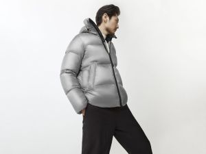 Canada Goose Miesten Untuvatakki, CROFTON PUFFER BLACK DISC Vaaleanharmaa