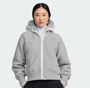 Canada Goose naisten fleece bomber, CHILLIWALK FLEECE BOMBER Vaaleanharmaa