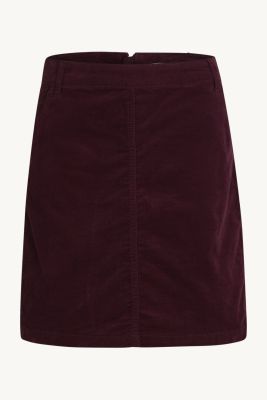 Claire Naisten Hame NADIA CORDUROY SKIRT Viininpunainen