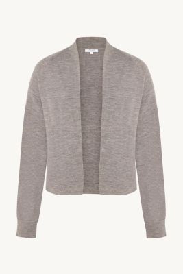 Claire Naisten Neuletakki, CELINE CARDIGAN 100% EASY CARE MERINO Ruskeanharmaa