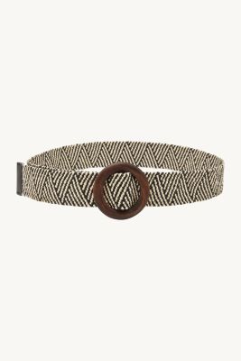 Claire naisten vyö, FENNELLA BELT Raidallinen Beige