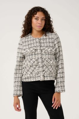 Culture Naisten Jakku, CUCOCA JACKET Black/White Check