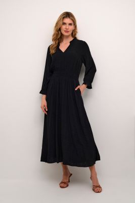 Culture Naisten Mekko, CUELLAS LONG DRESS Black