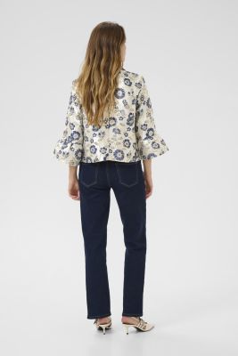 Culture Naisten Paitatakki, BROOKE JACKET Dark Blue/Silver Flo