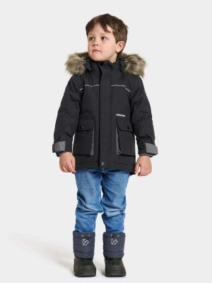 Didriksons parkatakki, KURE KIDS PARKA 6 Musta