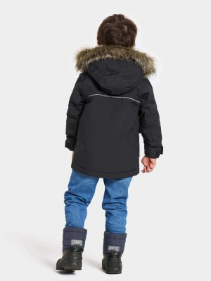 Didriksons parkatakki, KURE KIDS PARKA 6 Musta