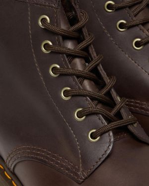 Dr. Martens Miesten Nilkkurit, 101 YELLOW STICH Tummanruskea