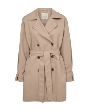 Freequent Naisten Trenssitakki, OTTIE JACKET Vaalea Beige