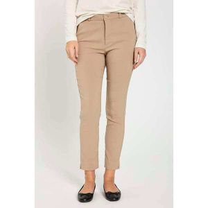 Freequent Naisten Housut, SOLVEJ ANKLE PANT Vaalea Beige