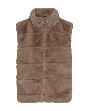 Freequent Naisten Liivi, FOXY VEST Vaalea Beige