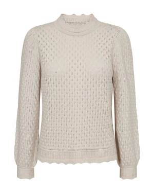 Freequent Naisten Neule, GINA PULLOVER Vaalea Beige