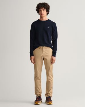 Gant chinokset, HALLDEN SLIM CHINO Beige