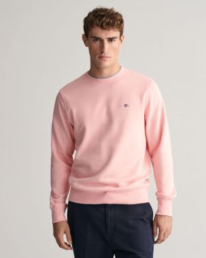 Gant miesten college,  REG SHIELD C-NECK Pinkki