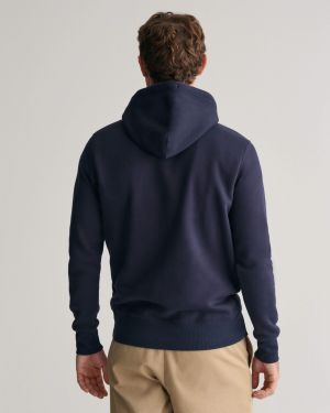 Gant miesten huppari,  REG SHIELD HOODIE Tummansininen