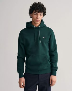 Gant miesten huppari,  REG SHIELD HOODIE Vihreä