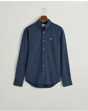 Gant miesten kauluspaita, K REG MICRO PRINT SHIRT Sininen Kuosi