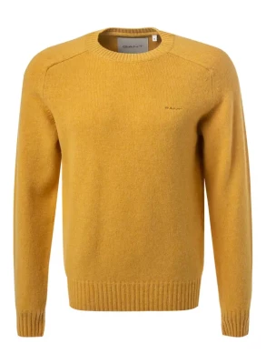 Gant miesten neulepusero, SADDLE SHOULDER WOOL C-NECK Keltainen