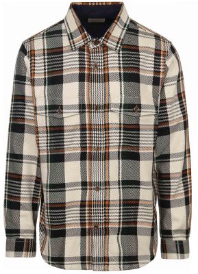 Gant miesten overshirt paita, HEAVY CHECK TWILL OVERSHIRT Valkoinen Ruutu