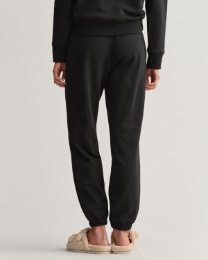 Gant Naisten Collegehousut REL ICON G ESSENTIAL PANTS Musta