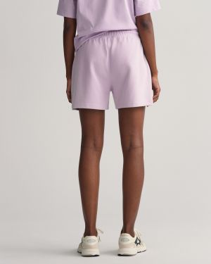 Gant Naisten Collegeshortsit REL ICON G SHORTS Vaalea Lila