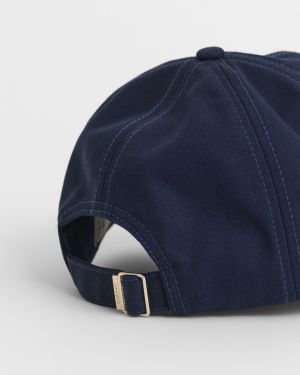 Gant naisten lippis, SHIELD COTTON TWILL CAP Tummansininen