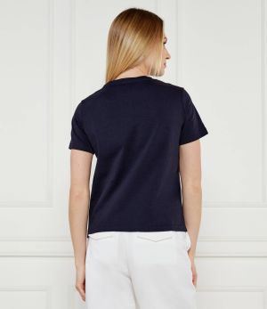 Gant naisten t-paita, REG TONAL GRAPHIC SS T-SHIRT Tummansininen