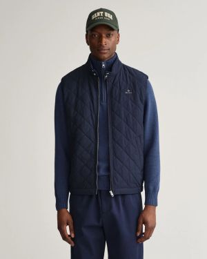 Gant Liivi, QUILTED WINDCHEATER VEST Tummansininen