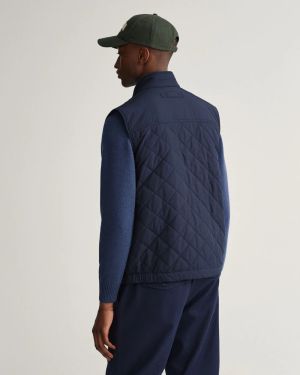 Gant Liivi, QUILTED WINDCHEATER VEST Tummansininen