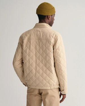 Gant tikkitakki, QUILTED WINDCHEATER Beige