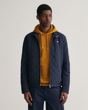 Gant tikkitakki, QUILTED WINDCHEATER Tummansininen