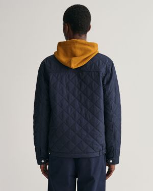 Gant tikkitakki, QUILTED WINDCHEATER Tummansininen