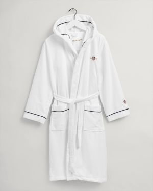 Gant Unisex Kylpytakki ARCHIVE SHIELD ROBE Valkoinen