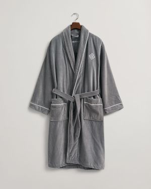 Gant Unisex Kylpytakki ICON G ROBE Grafiitti