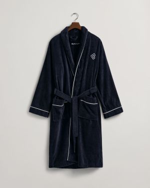 Gant Unisex Kylpytakki ICON G ROBE Tummansininen