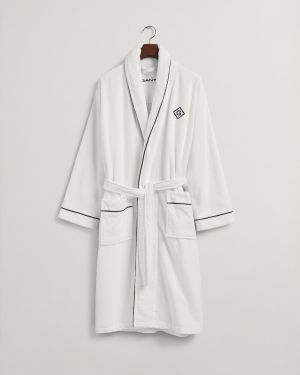 Gant Unisex Kylpytakki ICON G ROBE Valkoinen