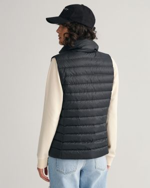 Gant Naisten Liivi, LIGHT DOWN VEST Musta