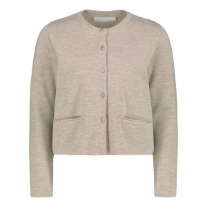 Gauhar naisten neuletakki, SHORT CARDIGAN MERNO SAND Beige