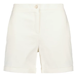 Gauhar naisten shortsit, FOLDED SHORTS WHITE Valkoinen