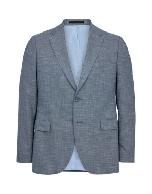 Gino marcello miesten bleiseri, LINEN LOOK BLAZER Sininen Kuosi