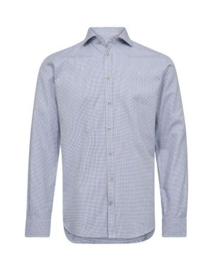 Gino marcello Miesten Kauluspaita, K SHIRT L/S MODERN FIT Vaaleansininen