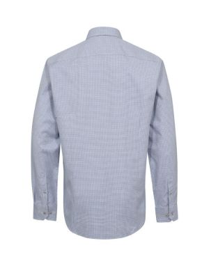 Gino marcello Miesten Kauluspaita, K SHIRT L/S MODERN FIT Vaaleansininen