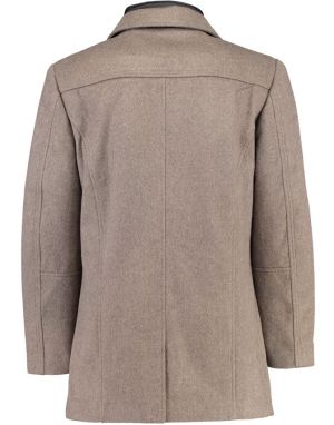 Gino marcello Miesten Villakangastakki, K 150481 WOOLEN COAT CASHMERE TOUCH Beige