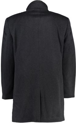 Gino marcello Miesten Villakangastakki, K GINO MARCELLO WOOL COAT Tummanharmaa