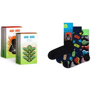 Happy Socks Miesten Sukat 3-Pack, STAR WARS 3-PACK GIFT SET Musta Kuosi