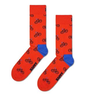 Happy Socks Miesten Sukat BIKE SOCK Punainen Kuosi