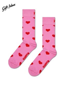 Happy Socks miesten sukat, HEART SOCK Pinkki Kuosi